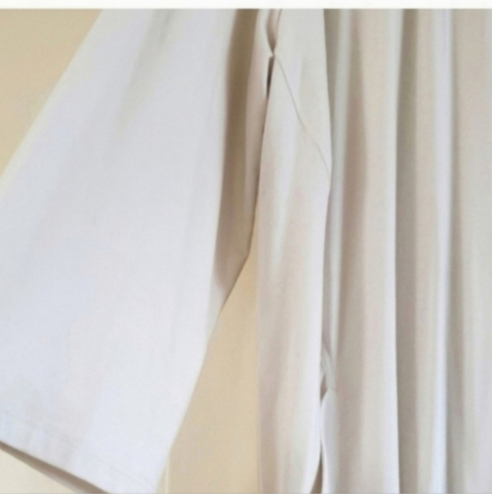 Eileen Fisher Cream Cardigan Tencil Open Drape Sweater Small - Picture 4 of 9
